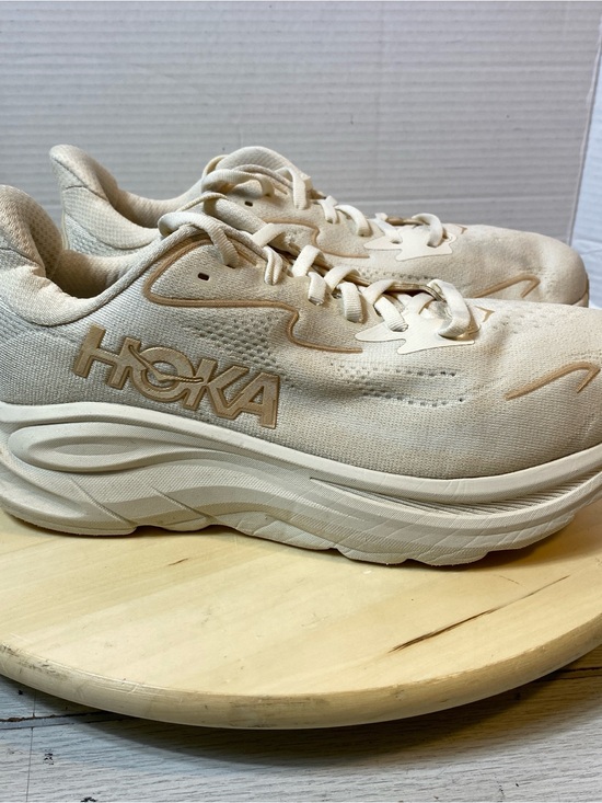 Hoka One One Shoes - Hoka Clifton 10 Women's Size 9.5 D Wide Cream Beige Running Shoes( No Insoles)